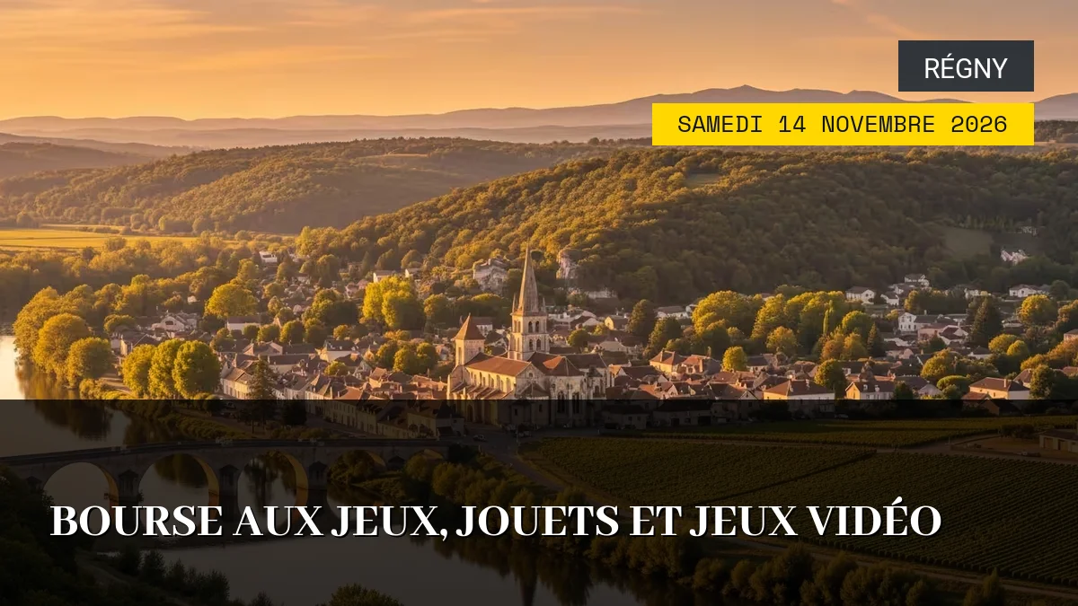 Affiche de l'événement : Bourse aux Jeux, Jouets et Jeux Vidéo – Samedi 14 Novembre 2026