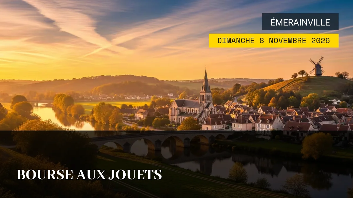 Affiche de l'événement : Bourse aux Jouets – Dimanche 8 Novembre 2026