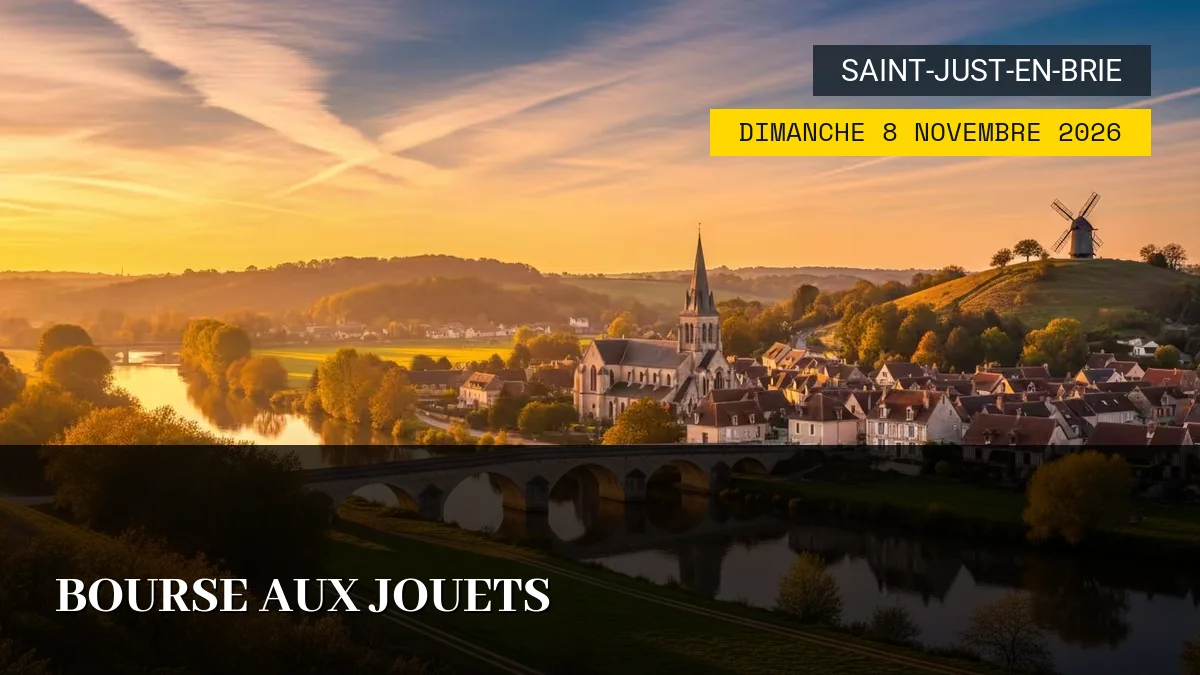 Affiche de l'événement : Bourse aux Jouets – Dimanche 8 Novembre 2026
