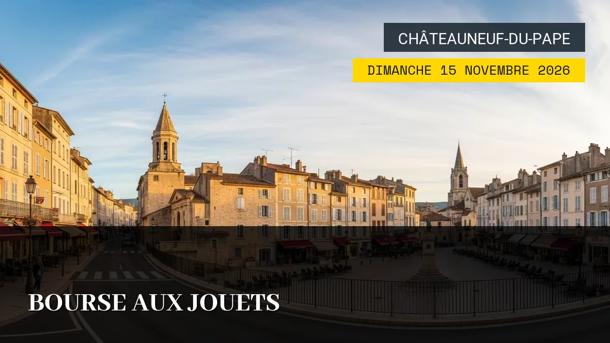 Affiche de l'événement : Bourse aux Jouets – Dimanche 15 Novembre 2026