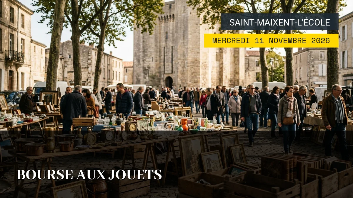 Affiche de l'événement : Bourse aux Jouets – Mercredi 11 Novembre 2026