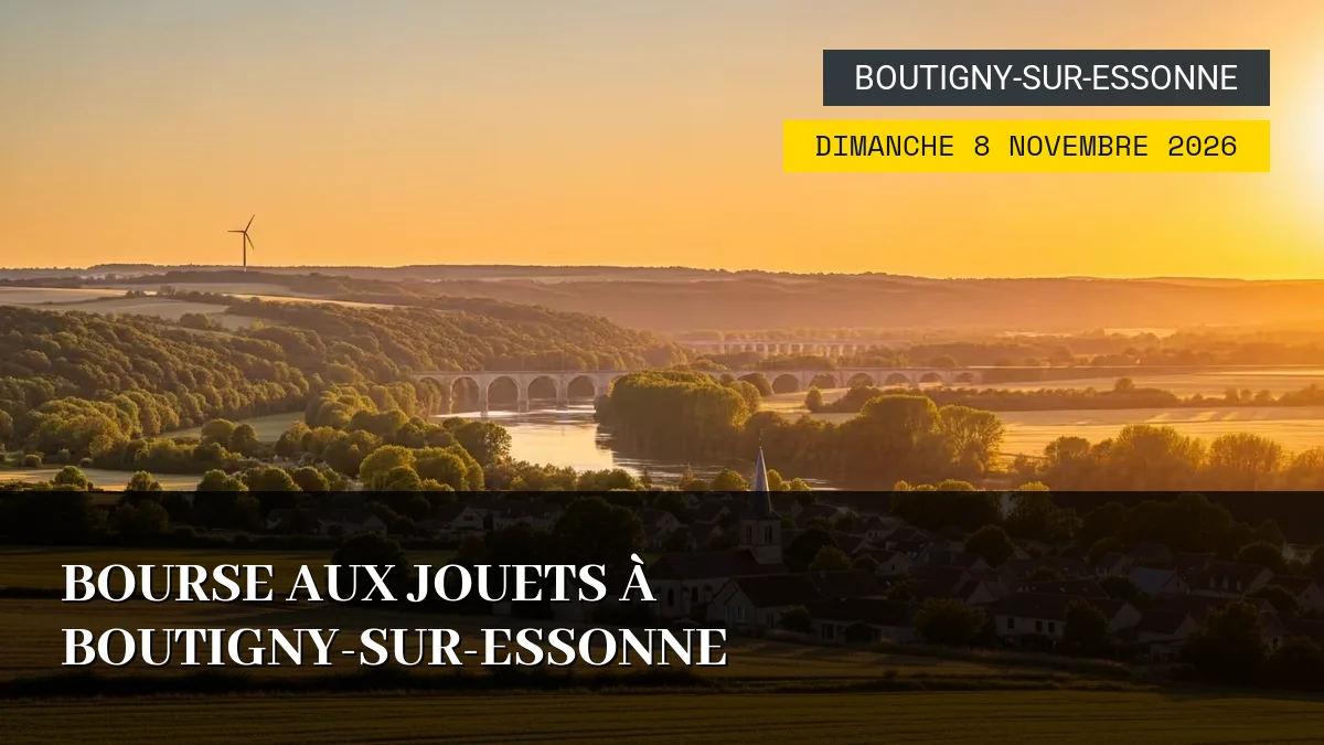 Affiche de l'événement : Bourse aux Jouets à Boutigny-sur-Essonne – Dimanche 8 Novembre 2026
