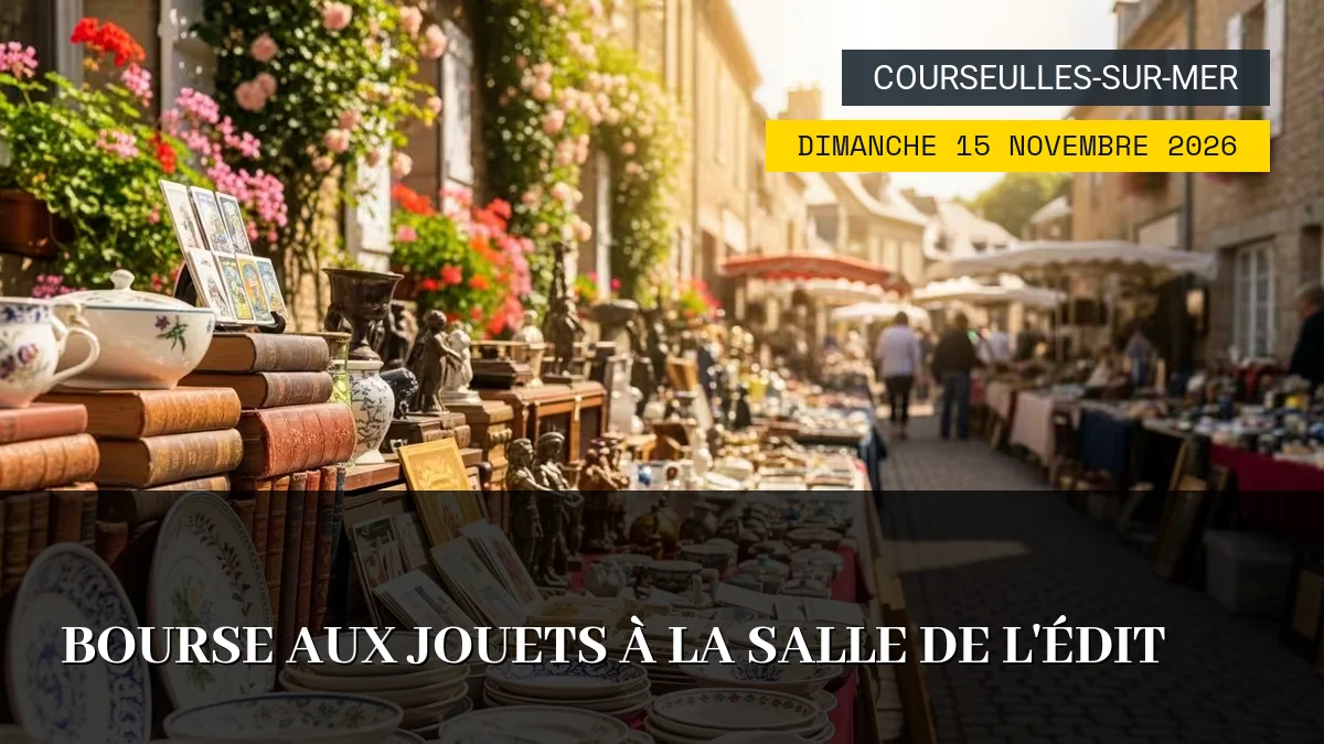 Affiche de l'événement : Bourse aux jouets à la Salle de l&rsquo;Édit – Dimanche 15 Novembre 2026