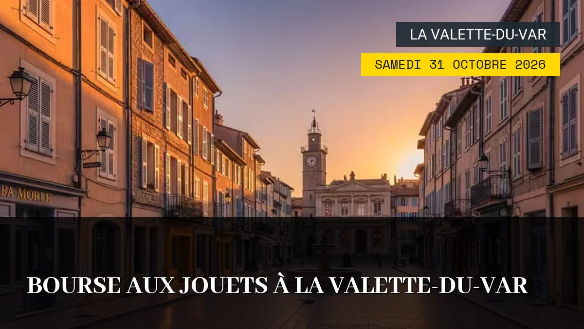Affiche de l'événement : Bourse aux Jouets à La Valette-du-Var – Samedi 31 Octobre 2026
