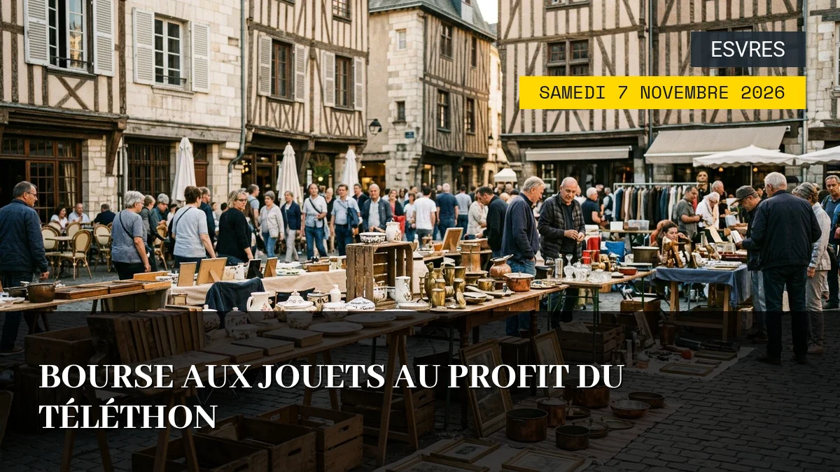 Affiche de l'événement : Bourse aux Jouets au Profit du Téléthon – Samedi 7 Novembre 2026