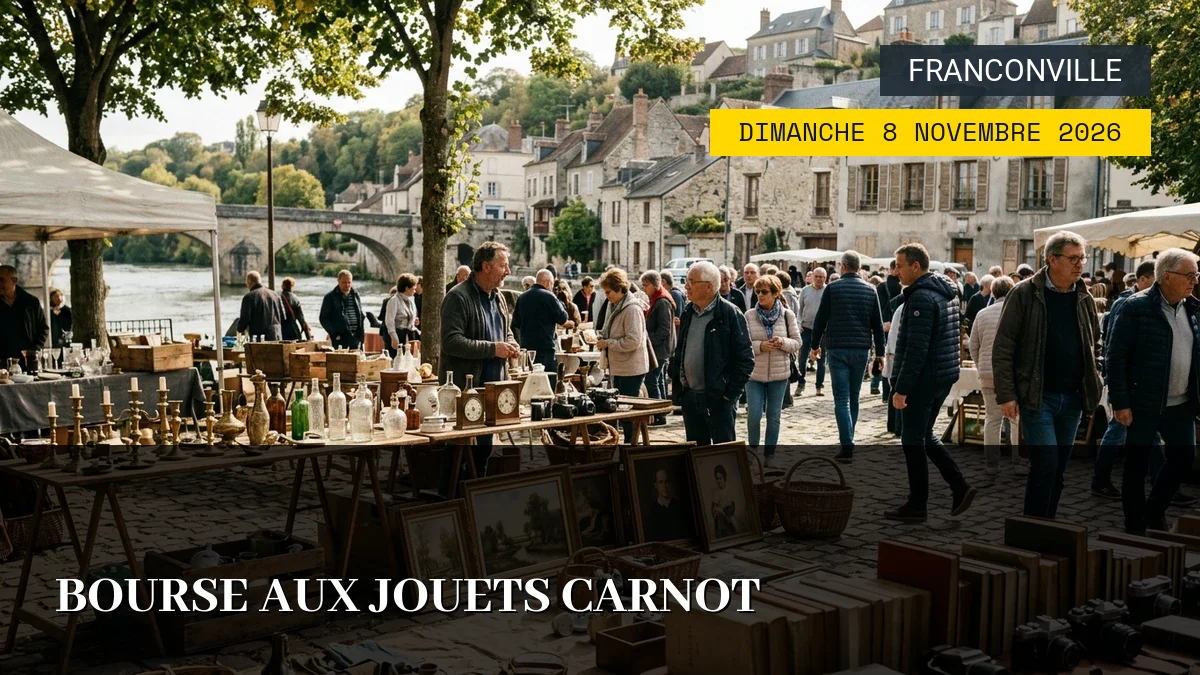 Affiche de l'événement : Bourse aux Jouets Carnot – Dimanche 8 Novembre 2026