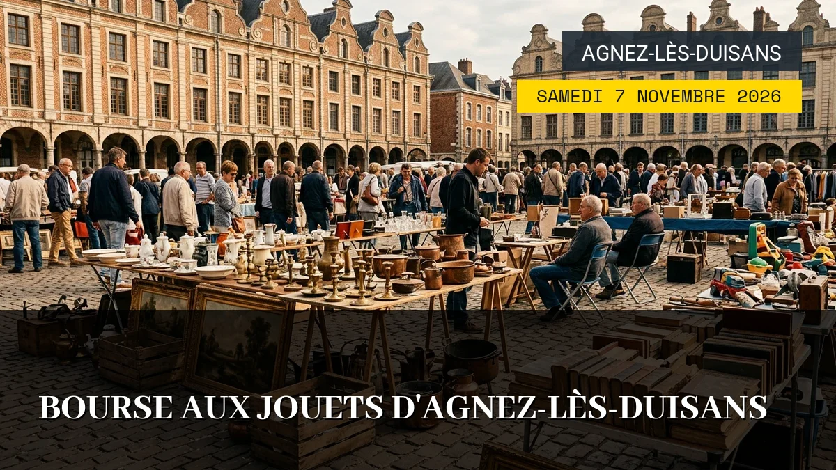 Affiche de l'événement : Bourse aux Jouets d&rsquo;Agnez-lès-Duisans – Samedi 7 Novembre 2026