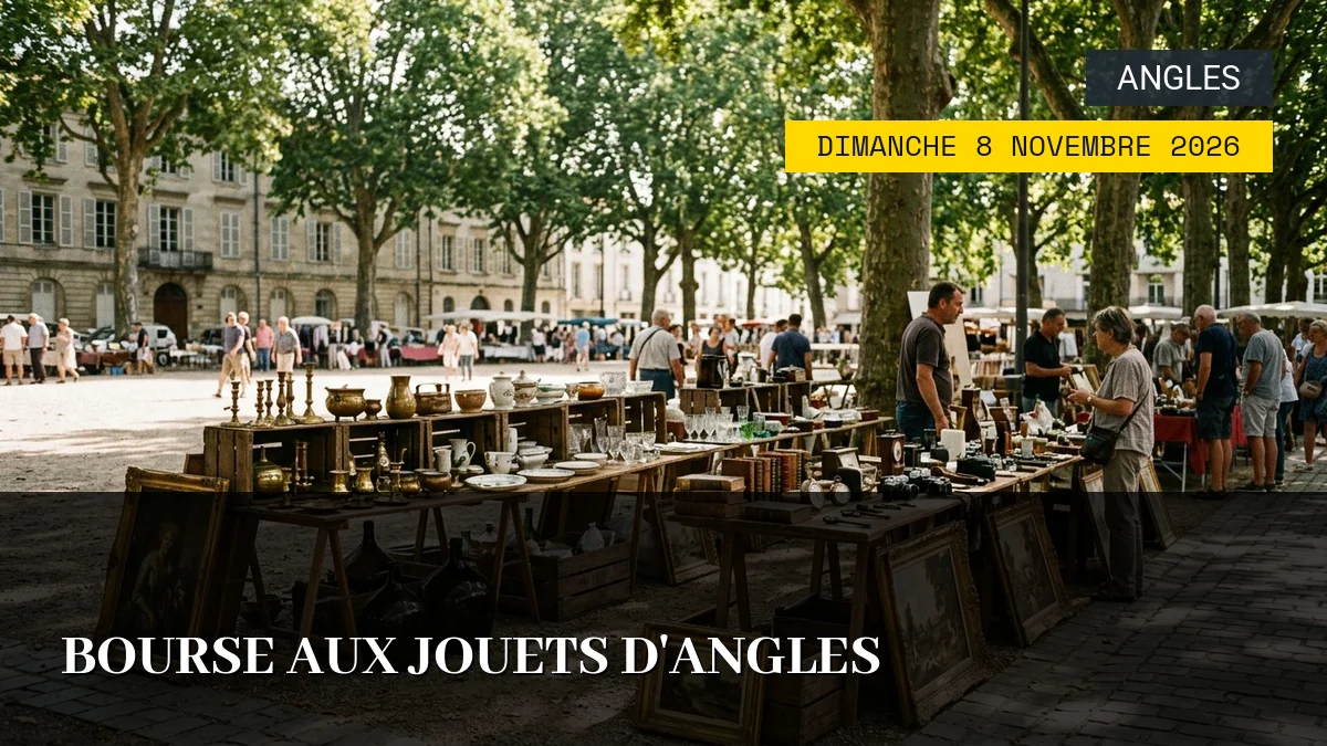 Affiche de l'événement : Bourse aux Jouets d&rsquo;Angles – Dimanche 8 Novembre 2026