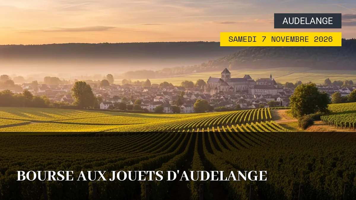 Affiche de l'événement : Bourse aux Jouets d&rsquo;Audelange – Samedi 7 Novembre 2026