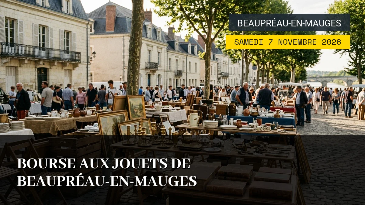 Affiche de l'événement : Bourse aux Jouets de Beaupréau-en-Mauges – Samedi 7 Novembre 2026