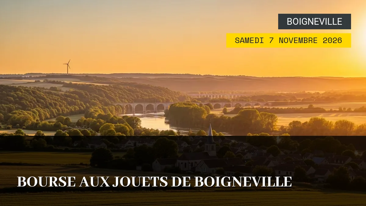 Affiche de l'événement : Bourse aux Jouets de Boigneville – Samedi 7 Novembre 2026