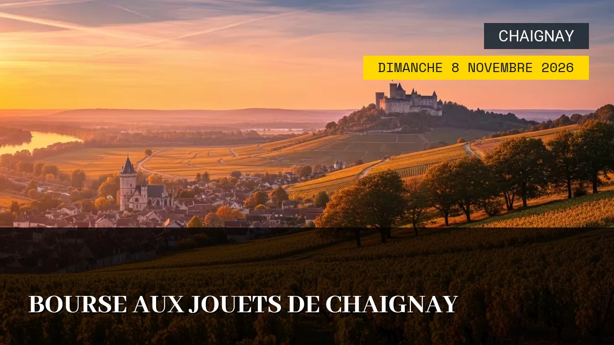 Affiche de l'événement : Bourse aux Jouets de Chaignay – Dimanche 8 Novembre 2026