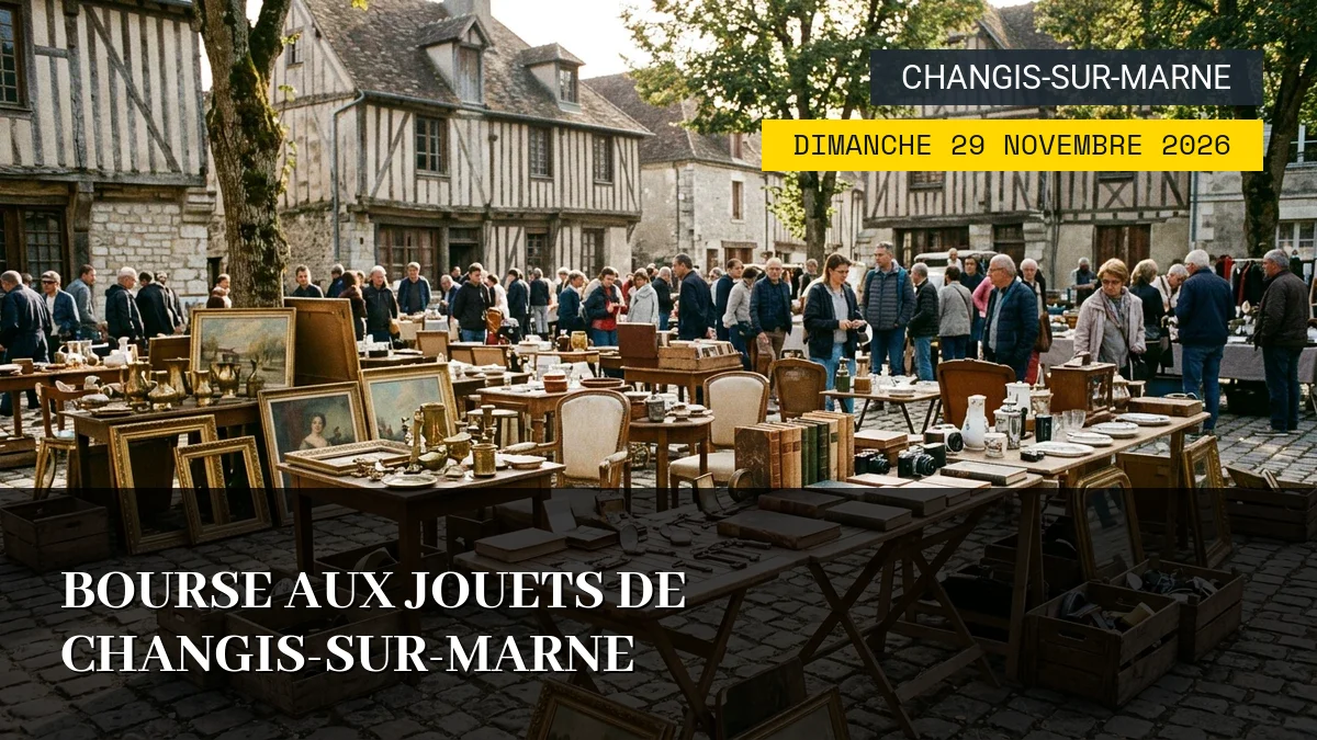 Affiche de l'événement : Bourse aux Jouets de Changis-sur-Marne – Dimanche 29 Novembre 2026