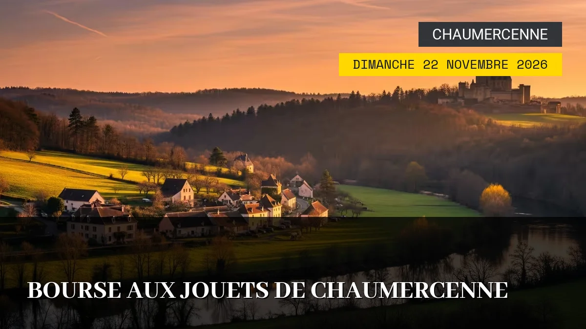 Affiche de l'événement : Bourse aux Jouets de Chaumercenne – Dimanche 22 Novembre 2026