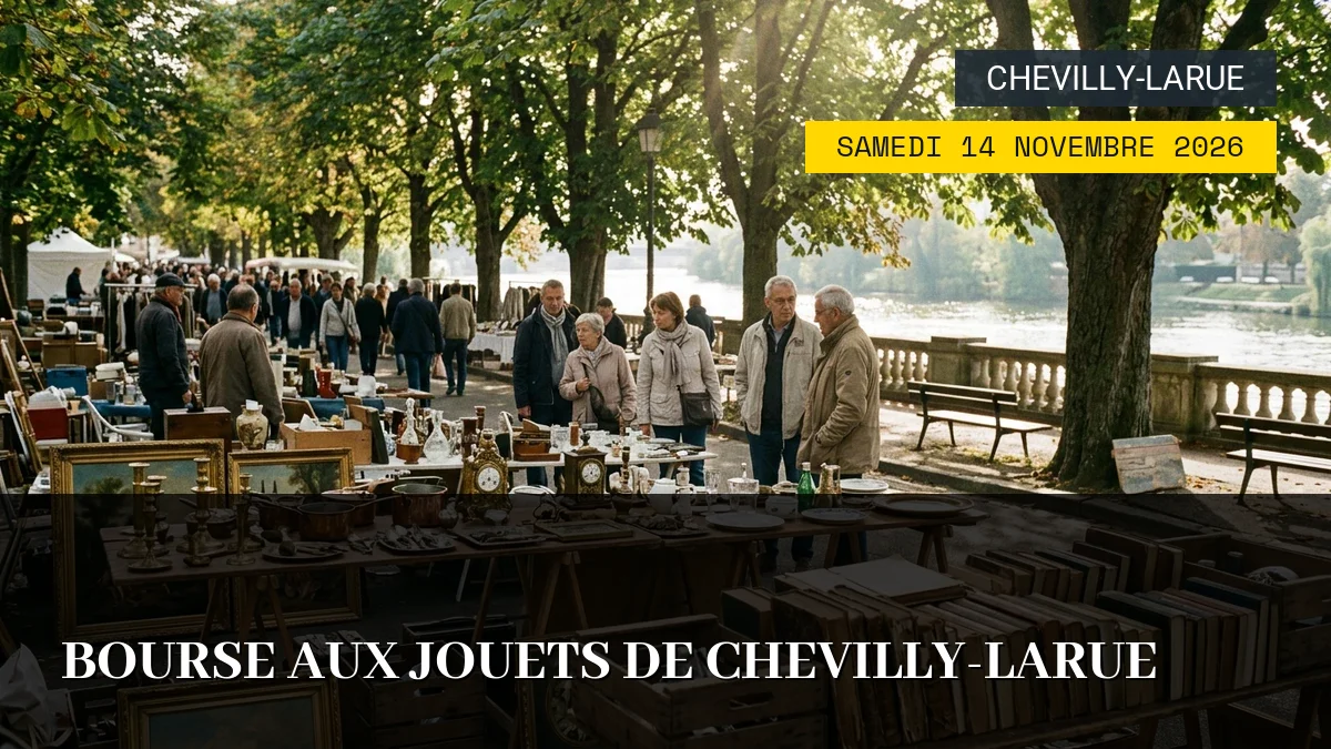 Affiche de l'événement : Bourse aux Jouets de Chevilly-Larue – Samedi 14 Novembre 2026