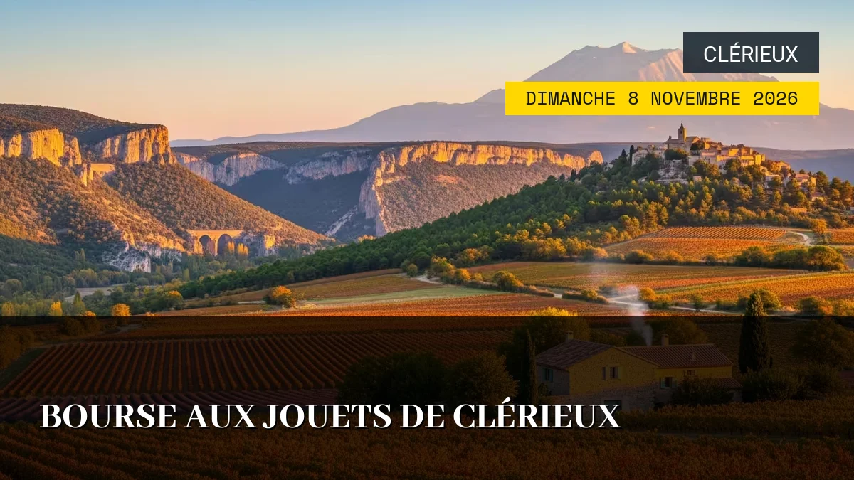 Affiche de l'événement : Bourse aux Jouets de Clérieux – Dimanche 8 Novembre 2026