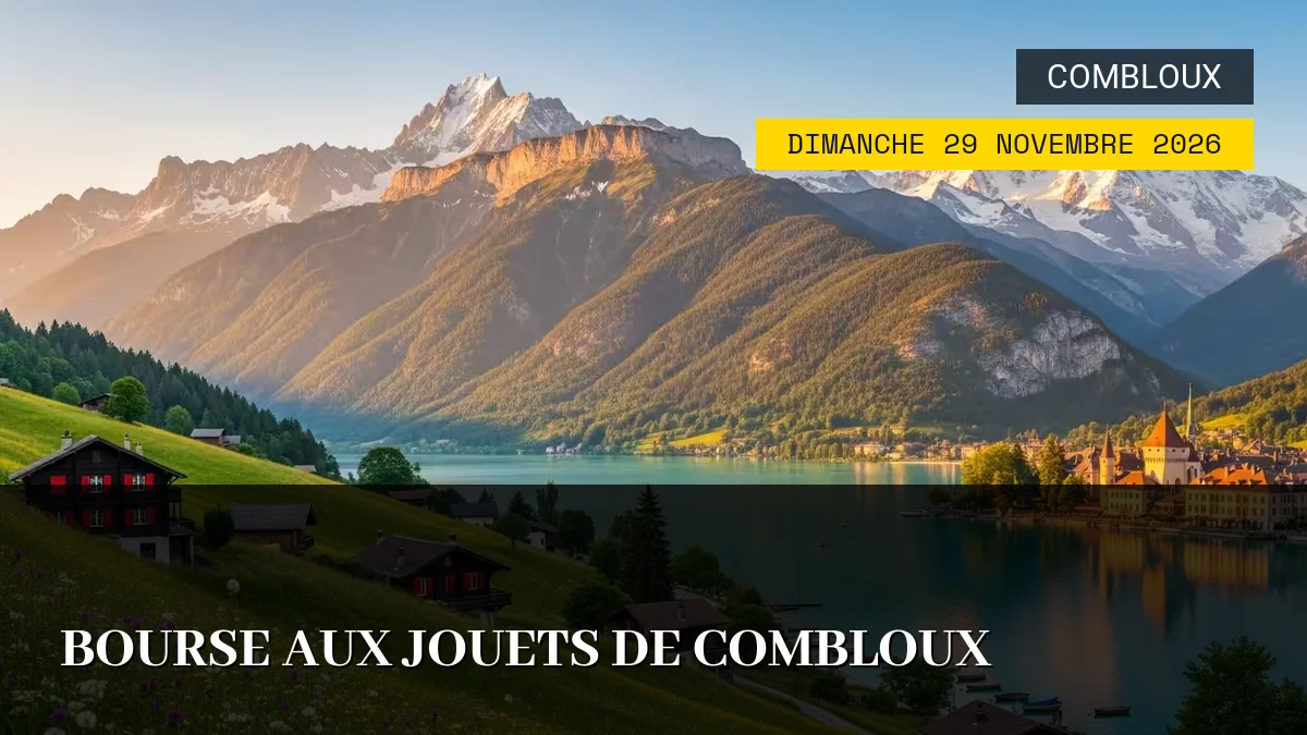 Affiche de l'événement : Bourse aux Jouets de Combloux – Dimanche 29 Novembre 2026
