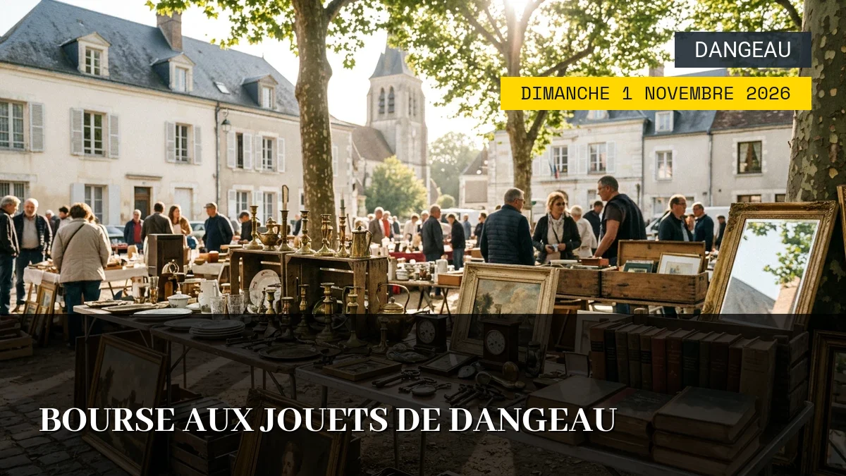 Affiche de l'événement : Bourse aux jouets de Dangeau – Dimanche 1 Novembre 2026