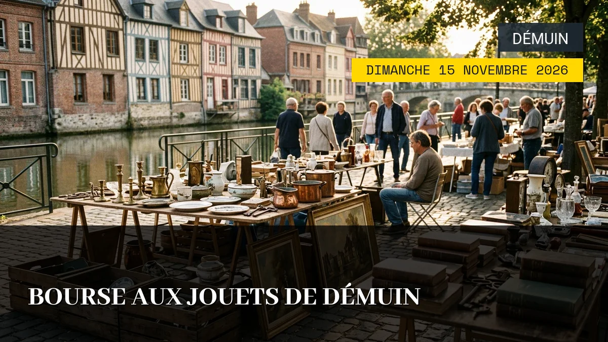 Affiche de l'événement : Bourse aux jouets de Démuin – Dimanche 15 Novembre 2026