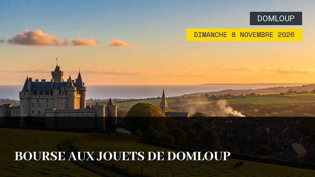 Affiche de l'événement : Bourse aux Jouets de Domloup – Dimanche 8 Novembre 2026