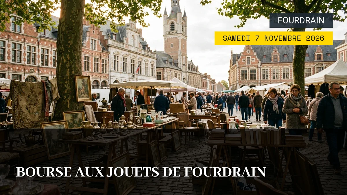 Affiche de l'événement : Bourse aux Jouets de Fourdrain – Samedi 7 Novembre 2026