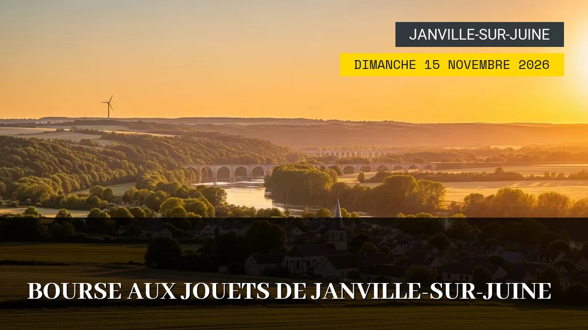 Affiche de l'événement : Bourse aux Jouets de Janville-sur-Juine – Dimanche 15 Novembre 2026