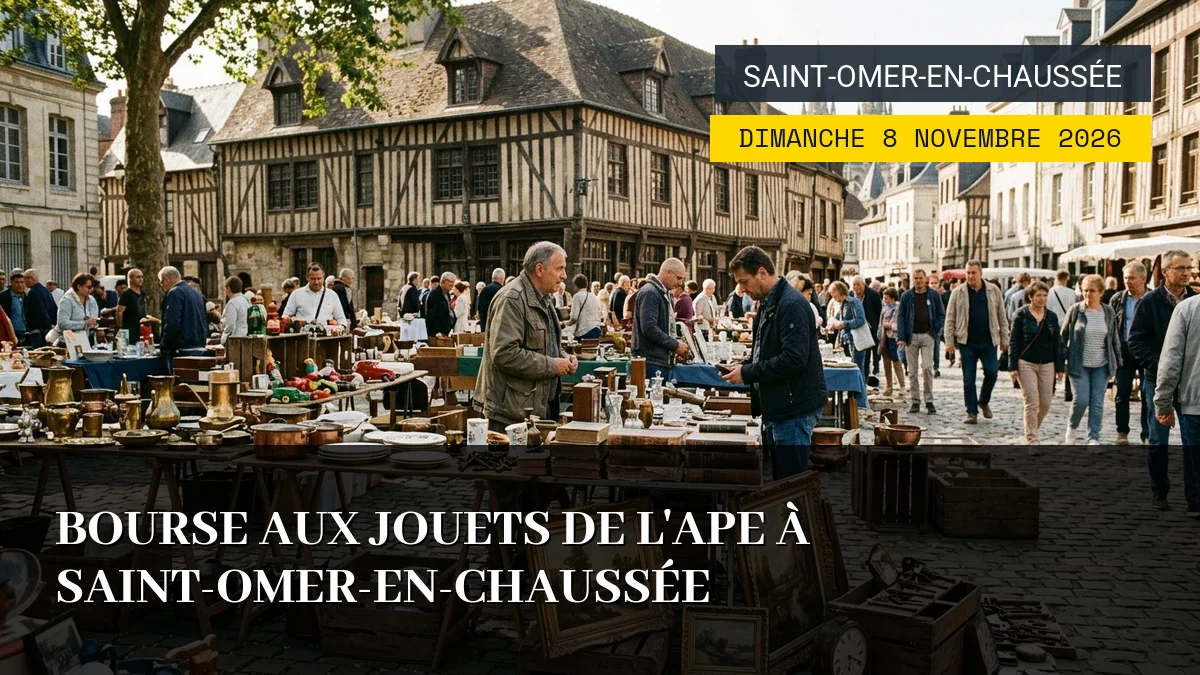 Affiche de l'événement : Bourse aux Jouets de l&rsquo;APE à Saint-Omer-en-Chaussée – Dimanche 8 Novembre 2026