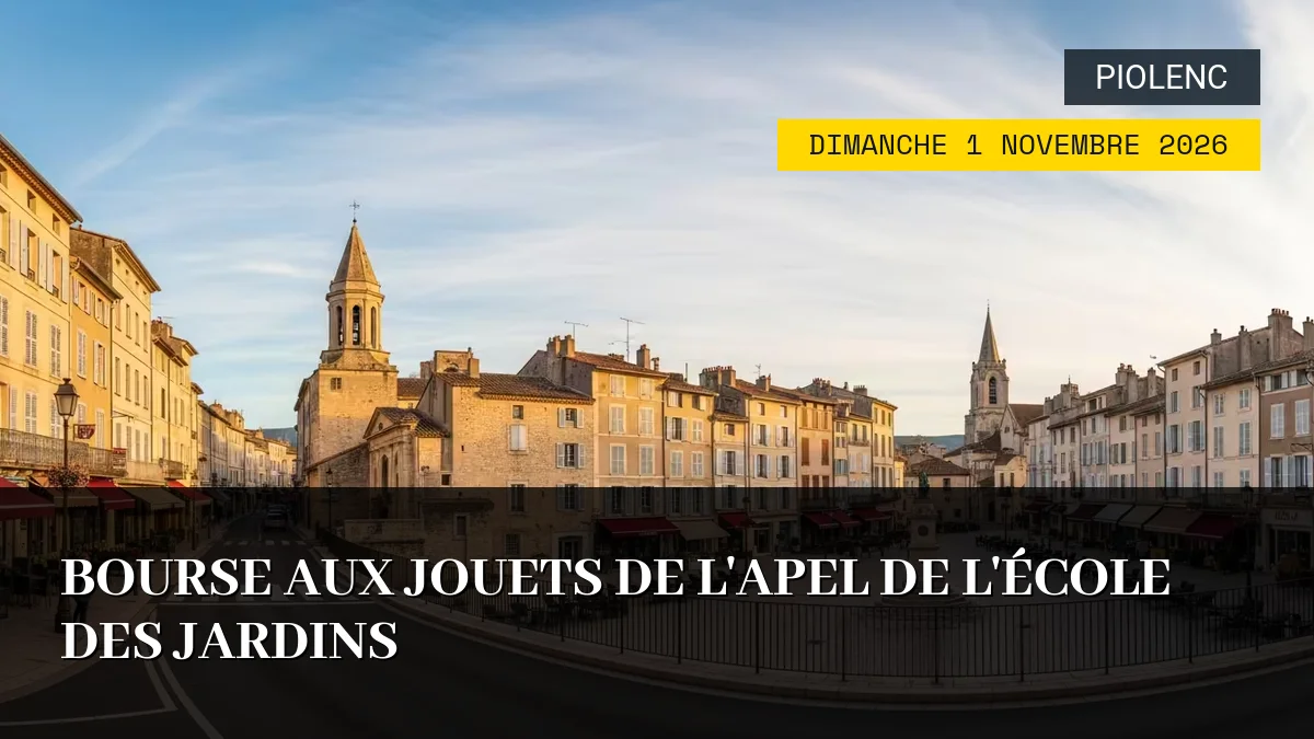 Affiche de l'événement : Bourse aux Jouets de l&rsquo;APEL de l&rsquo;École des Jardins – Dimanche 1 Novembre 2026