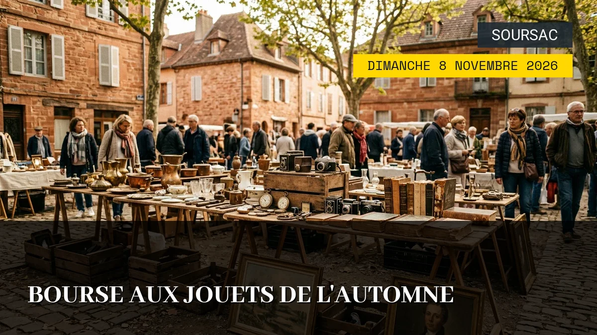 Affiche de l'événement : Bourse aux Jouets de l&rsquo;Automne – Dimanche 8 Novembre 2026