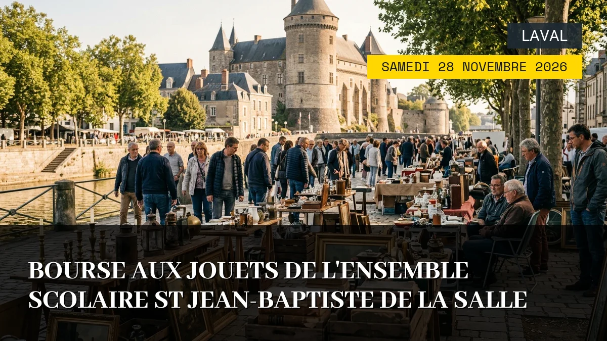Affiche de l'événement : Bourse aux jouets de l&rsquo;ensemble scolaire St Jean-Baptiste de la Salle – Samedi 28 Novembre 2026