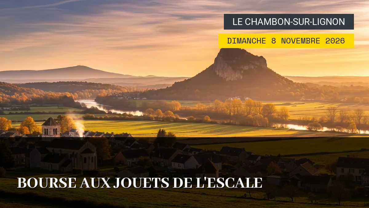 Affiche de l'événement : Bourse aux Jouets de l&rsquo;ESCALE – Dimanche 8 Novembre 2026