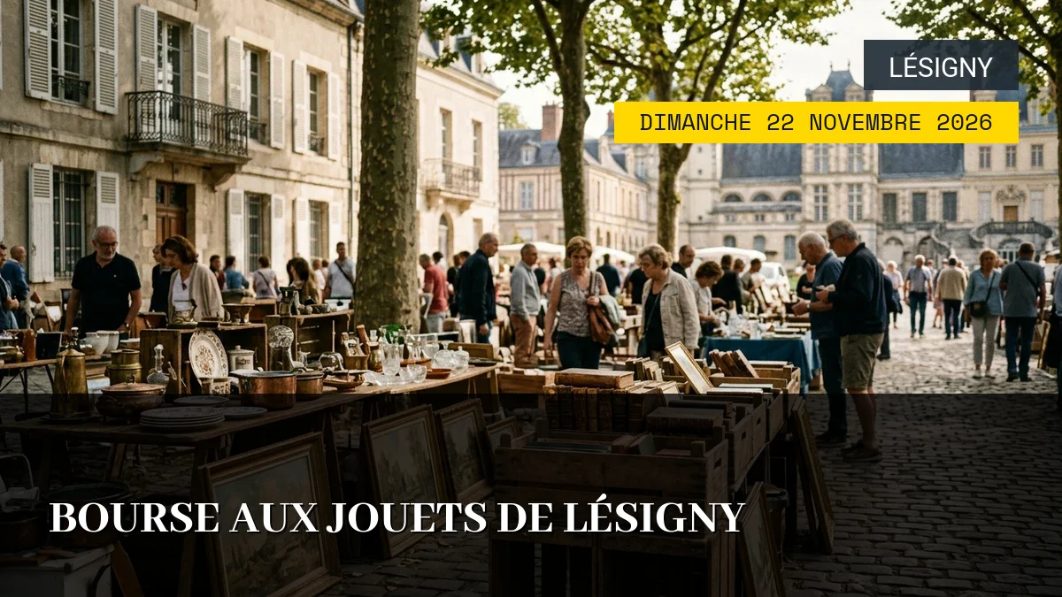 Affiche de l'événement : Bourse aux Jouets de Lésigny – Dimanche 22 Novembre 2026