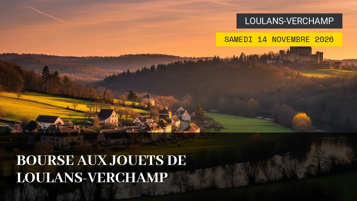 Affiche de l'événement : Bourse aux Jouets de Loulans-Verchamp – Samedi 14 Novembre 2026