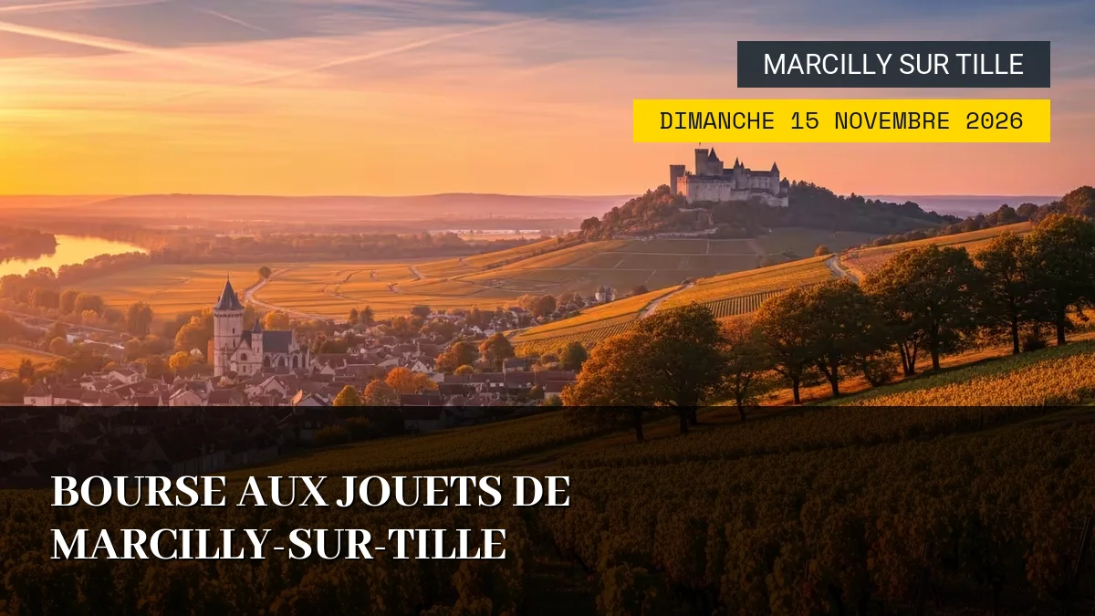 Affiche de l'événement : Bourse aux Jouets de Marcilly-sur-Tille – Dimanche 15 Novembre 2026