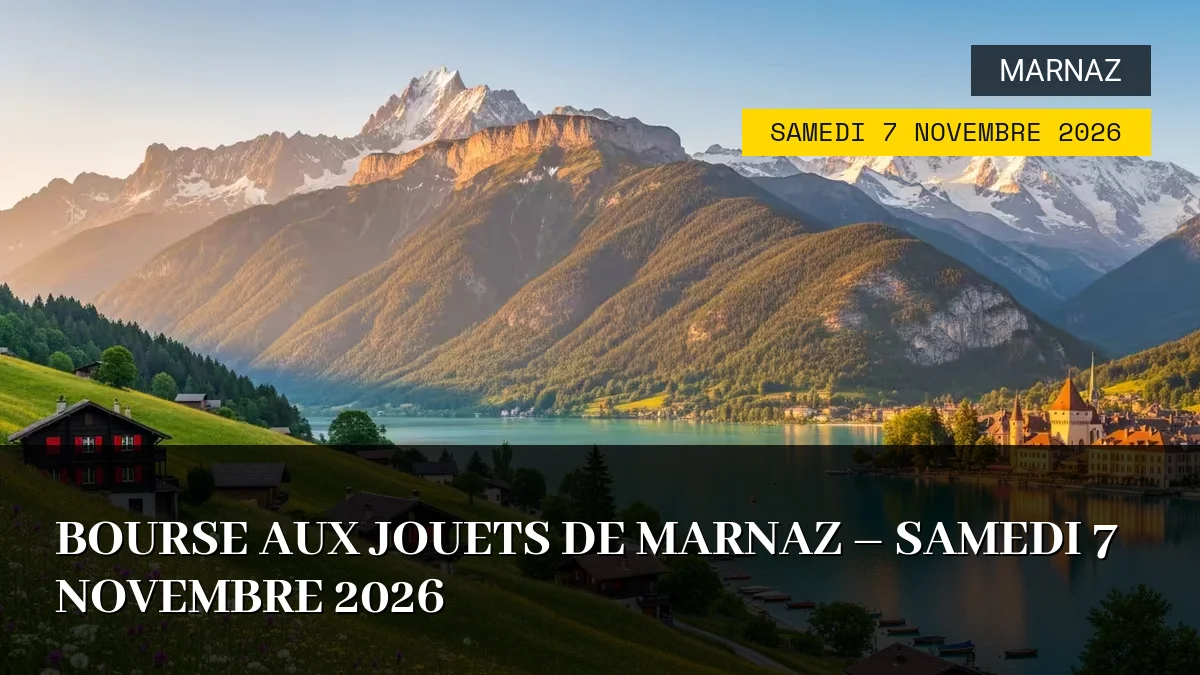 Affiche de l'événement : Bourse aux Jouets de Marnaz – Samedi 7 Novembre 2026
