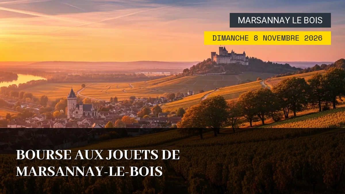 Affiche de l'événement : Bourse aux Jouets de Marsannay-le-Bois – Dimanche 8 Novembre 2026