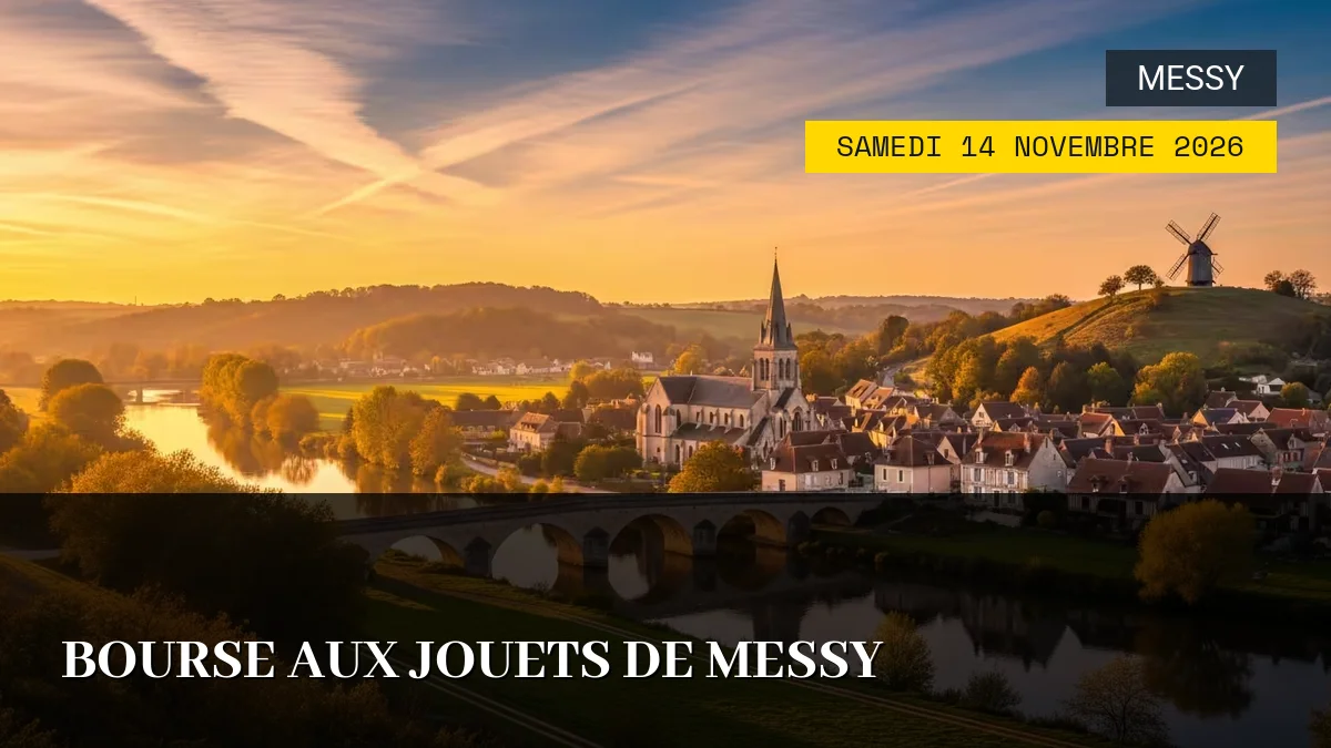 Affiche de l'événement : Bourse aux Jouets de Messy – Samedi 14 Novembre 2026