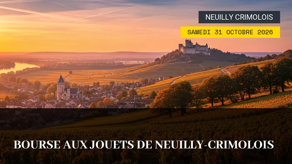 Affiche de l'événement : Bourse aux Jouets de Neuilly-Crimolois – Samedi 31 Octobre 2026