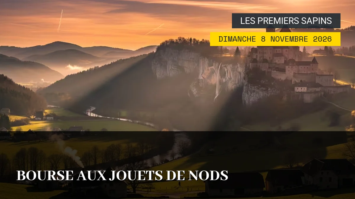 Affiche de l'événement : Bourse aux Jouets de Nods – Dimanche 8 Novembre 2026