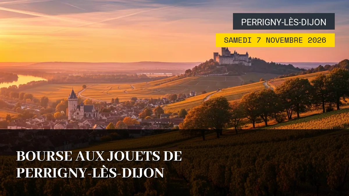 Affiche de l'événement : Bourse aux Jouets de Perrigny-lès-Dijon – Samedi 7 Novembre 2026