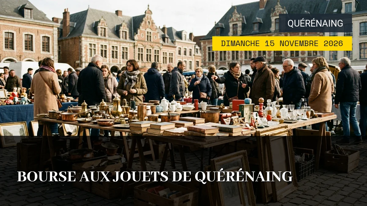 Affiche de l'événement : Bourse aux jouets de Quérénaing – Dimanche 15 Novembre 2026