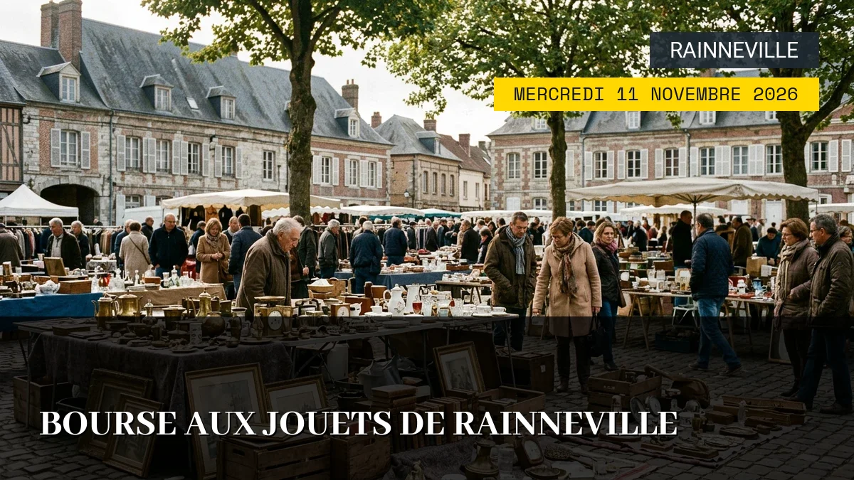 Affiche de l'événement : Bourse aux jouets de Rainneville – Mercredi 11 Novembre 2026