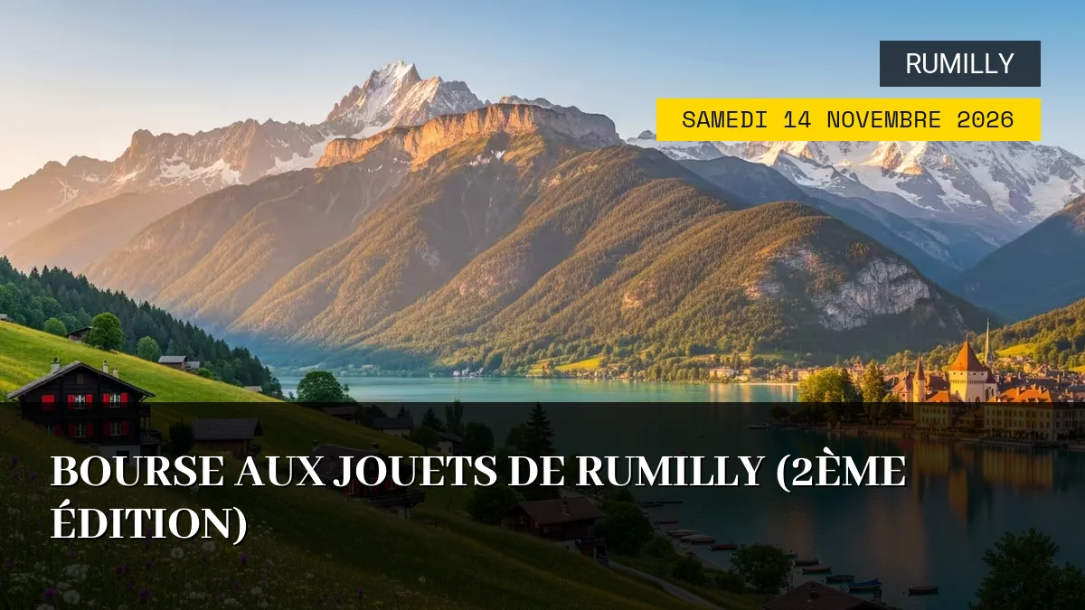 Affiche de l'événement : Bourse aux Jouets de Rumilly (2ème Édition) – Samedi 14 Novembre 2026
