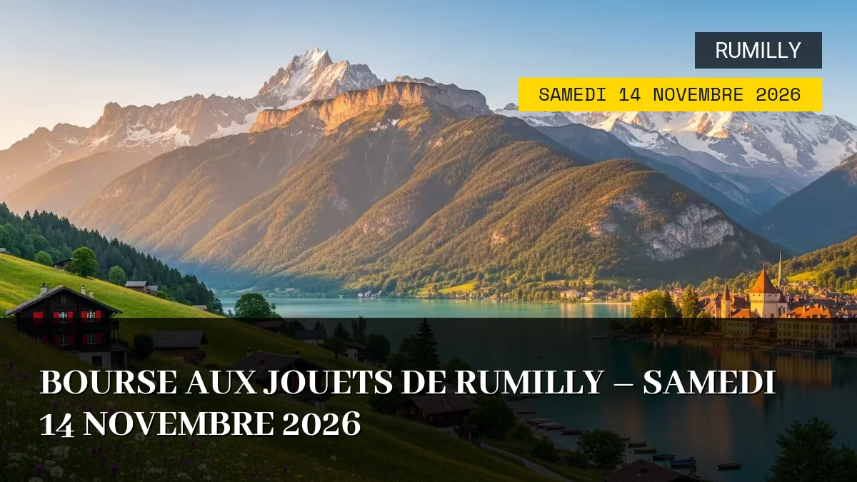 Affiche de l'événement : Bourse aux Jouets de Rumilly – Samedi 14 Novembre 2026