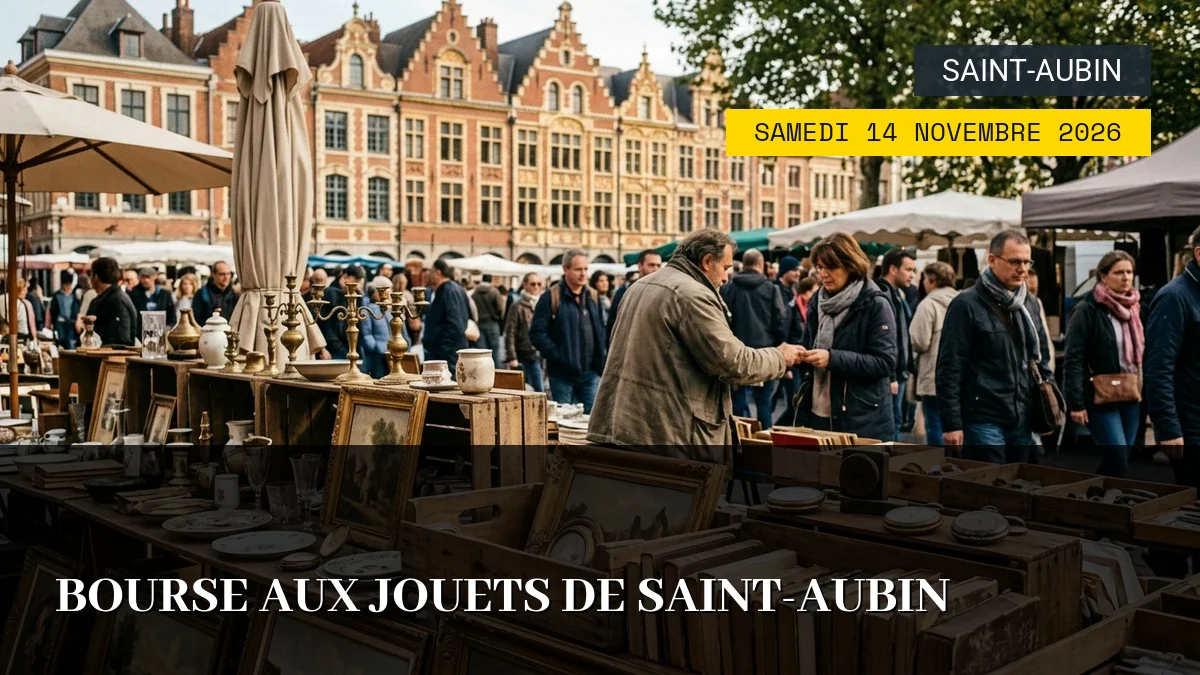 Affiche de l'événement : Bourse aux jouets de Saint-Aubin – Samedi 14 Novembre 2026