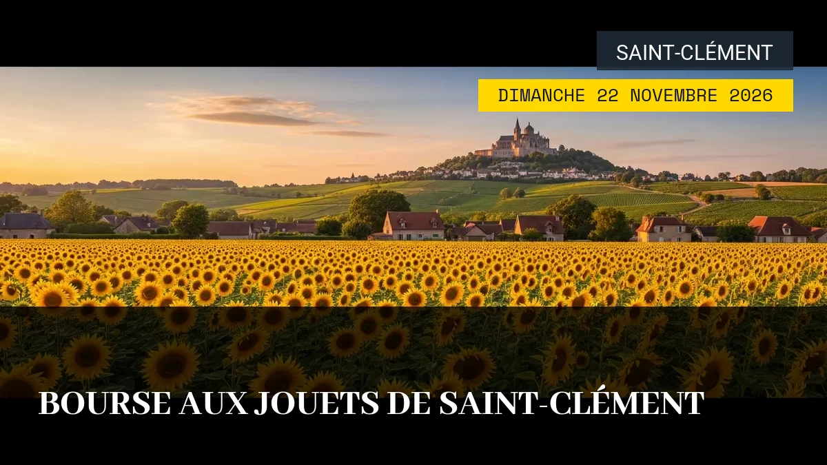 Affiche de l'événement : Bourse aux Jouets de Saint-Clément – Dimanche 22 Novembre 2026