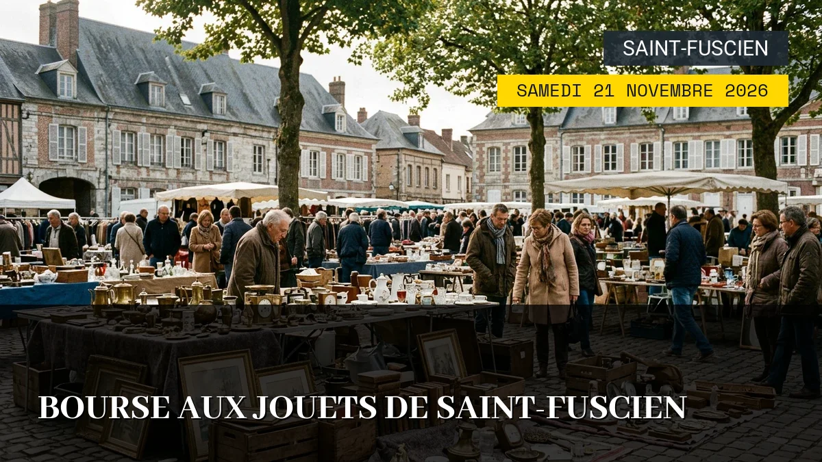 Affiche de l'événement : Bourse aux jouets de Saint-Fuscien – Samedi 21 Novembre 2026