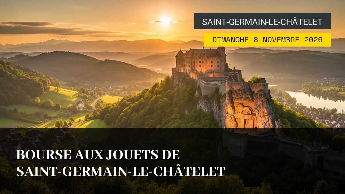 Affiche de l'événement : Bourse aux Jouets de Saint-Germain-le-Châtelet – Dimanche 8 Novembre 2026