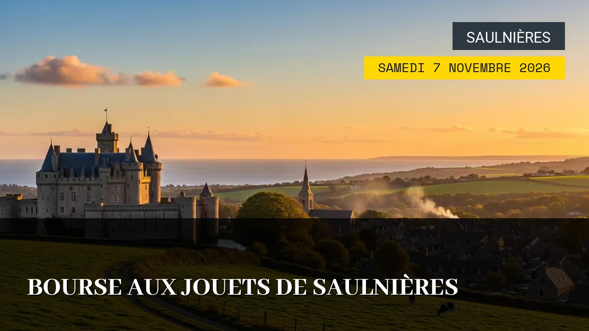 Affiche de l'événement : Bourse aux Jouets de Saulnières – Samedi 7 Novembre 2026
