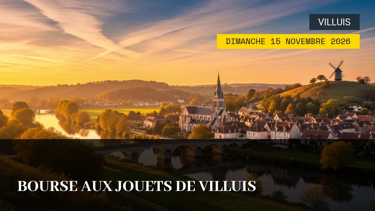 Affiche de l'événement : Bourse aux Jouets de Villuis – Dimanche 15 Novembre 2026